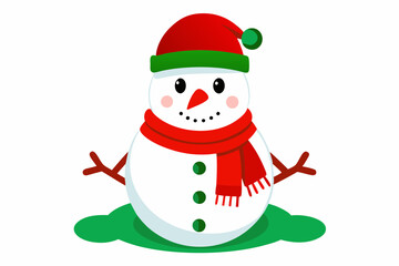 Charming Christmas Snowman Vector Graphics for Holiday Design Projects Ideal for Greeting Cards, Logos, Illustrations, Gift Tags, and Unique Seasonal Branding to Spread Festive Cheer