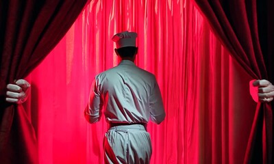 Chef Unveiling a Culinary Masterpiece