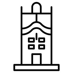 Giralda vector design line art vector design line art 