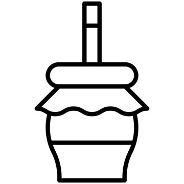 Zambomba vector design line art vector design line art 