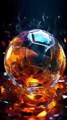 crystal ball on fire