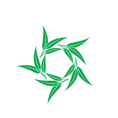 illustration of eucalyptus oil leaf, vector art.