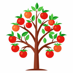 Tomato tree  art vector