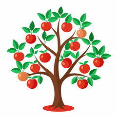 Tomato tree  art vector