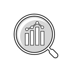 Analyze Icon. Analytics, Prediction Symbol. 
