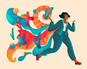 Creative thinking concept