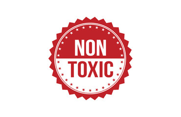 Non toxic red ribbon label banner.