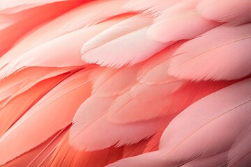 Obraz premium Close up of flamingo feathers background