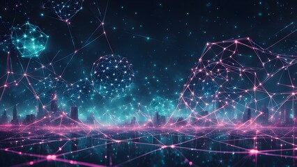 Obraz premium The image has a futuristic and technological feel to it