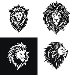 Lion logo design vector illustration
