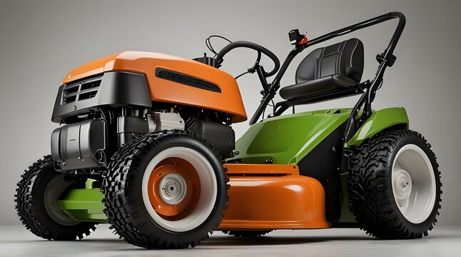 recommend clip art: New lawn mower isolated on white background.generative.ai
