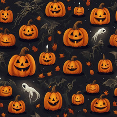 Halloween background in the cemetery