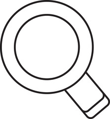 Magnifier Glass Line Icon