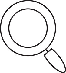 Magnifier Glass Line Icon