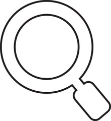 Magnifier Glass Line Icon