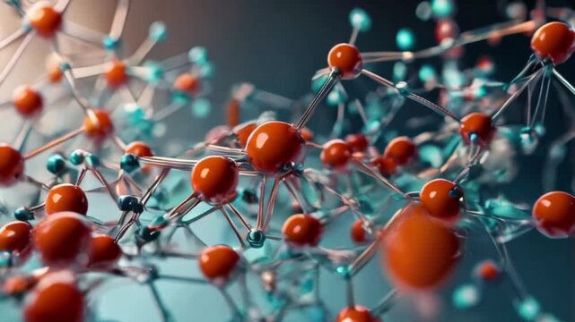 DNA Cells Human body tissue from a special telescope owned by doctors in the hospital. Seamless 4K looping timelapse video animation generated AI