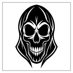 Fototapeta premium Skull Vector Illustration Design of Human Skeleton Art of Anatomy Human Pirate Face