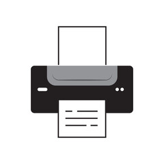 printer logo vector