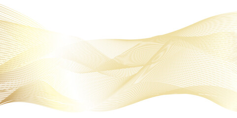 Minimal flow yellow wave line in vector business texture. Pattern line blend curve flow futuristic background. Modern background futuristic energy sound waves technology concept background.
