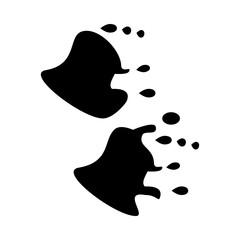 Spilled water icon template