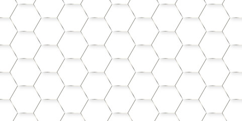 Fototapeta premium Abstract background with hexagonal geometric hexagon polygonal pattern background. seamless bright white web cell and triangle abstract honeycomb background. white and gray backdrop wallpaper.