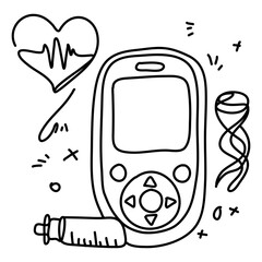 Celebrate Diabetes Day with this captivating flat illustration that raises awareness about diabetes management