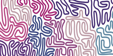 Fototapeta premium Repeat pattern of abstract wave topographic line contour map. bright theme illustration suitable for prints.