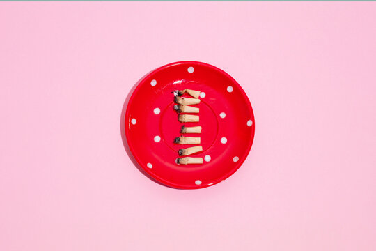 Polka dot ashtray