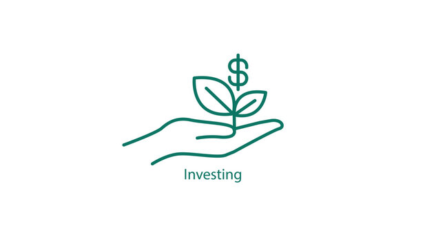 Investing Financial Strategy Vector Icon