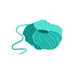 woolen ball yarn cartoon. cotton line, roll crochet, doodle knit woolen ball yarn sign. isolated symbol vector illustration