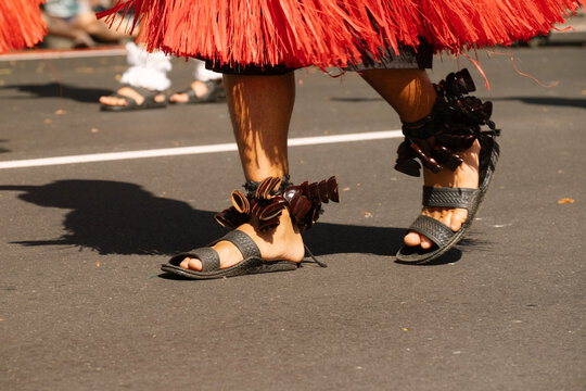 Polynesian Dancer in Hawaiian Parade