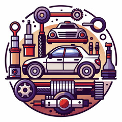 Obraz premium illustration of a car