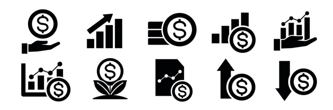 Stock market icon. Stock icon.