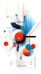 Fototapeta premium Digital technology abstract modern digital line poster background