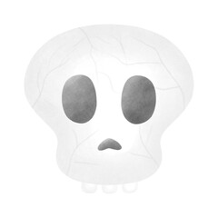 skull on white