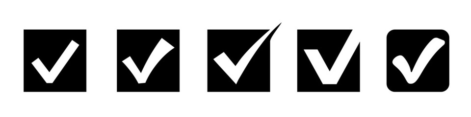 Checkbox icon. Check box symbol.