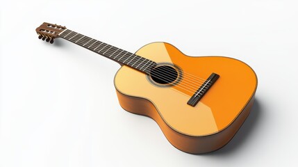 Fototapeta premium acoustic guitar isolated