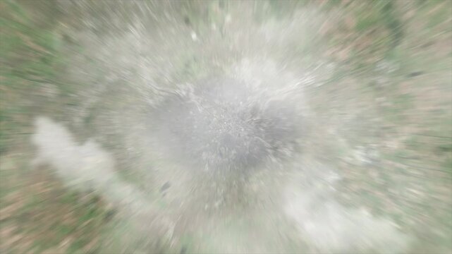 Earth zoom from space on Birmingham - United Kingdom. And zoom out through clouds and atmosphere into space. Satellite view.
