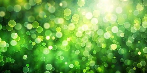 Fototapeta premium Green blurred bokeh background , green, blurred, bokeh, abstract, light, soft, texture, nature, foliage, outdoors, spring