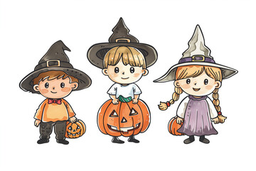 cartoon halloween characters
