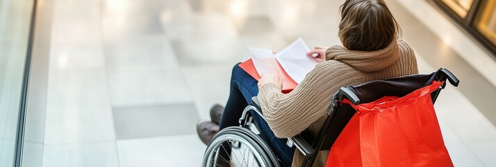 Person in a Wheelchair Shopping for Black Friday Deals