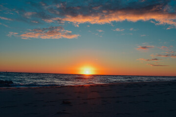 sunset at the beach