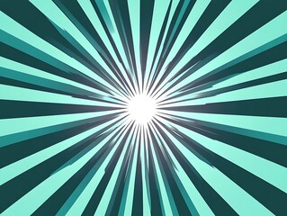 Obraz premium Abstract Sunburst teal concept background