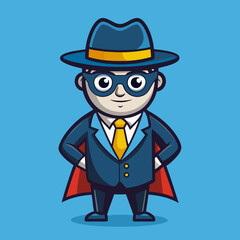 Mascot for a consultancy company super hero art vector