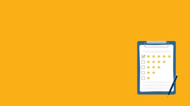 Evaluation or satisfaction feedback. 5 Star ratings to evaluate business or product.