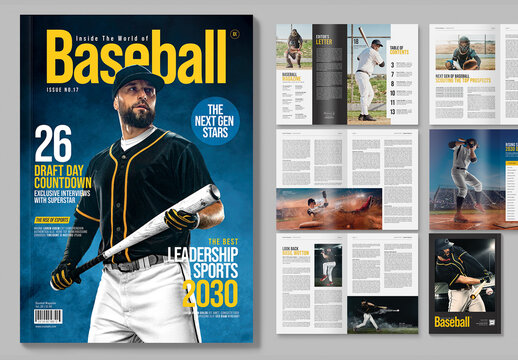 Baseball Magazine Template
