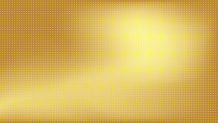 Abstract gold gradient background with halftone effect, pixel art. Vector illustration.