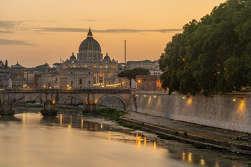 Fototapeta premium Sunset in Rome