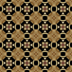 Seamless decorative floral style pattern ideal for wallpapers, textures and decor