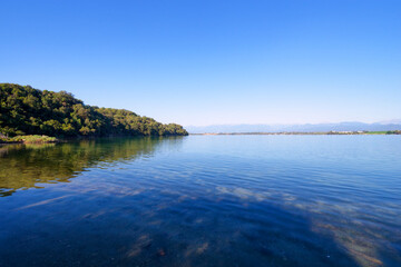 Diana lake in eastern coast of Corsica